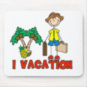 Boy I Vacation Mousepad