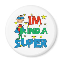 Boy I'm Kinda Super magnets by stick_figures Boy I'm Kinda Super magnets