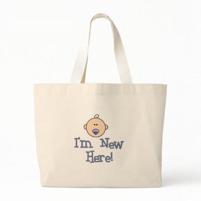 Boy I'm New Here Bag by new_baby