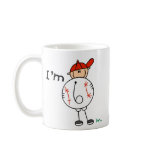 Boy I'm Six Baseball Customizable Mug