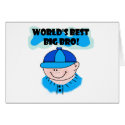 Boy in Baseball Cap Best Big Bro cards