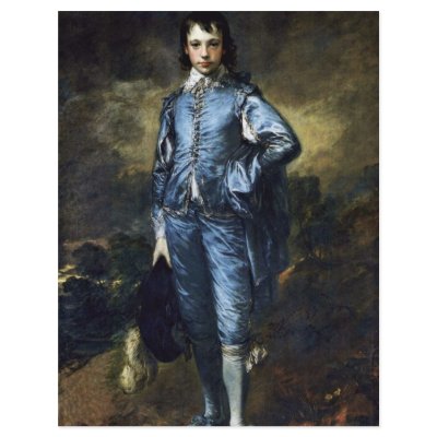 Boy In Blue (Portrait Of Jonathan Buttall) By Gain Flyer Design by Artcollection