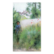 Boy in Meadow - Sommerbilder Business Card Template