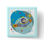 Boy in Space Ship Tshirts and Gifts Pin