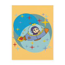Boy in Space Ship Tshirts and Gifts Post Card