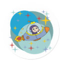 Boy in Spaceship stickers by toddlersplace Boy in Spaceship stickers