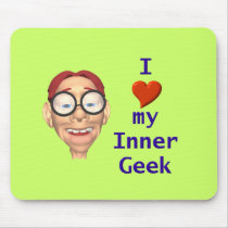 Boy Inner Geek mousepads