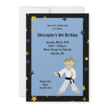 BOY KARATE MARTIAL ART BIRTHDAY PARTY INVITES