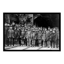 Boy Laborers at the Pennsylvania Coal Company 1911 posters