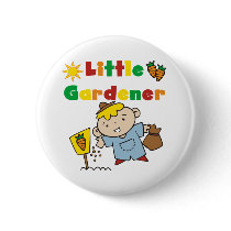 Boy Little Gardener buttons by gardening Boy Little Gardener buttons