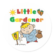 Boy Little Gardener stickers