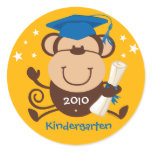 Boy Monkey Graduate Custom Stickers