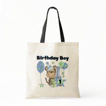 Boy Monkey With Gifts 1st Birthday Bag