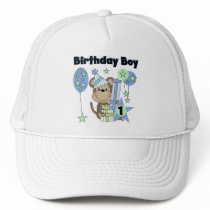 Boy Monkey With Gifts 1st Birthday Hats