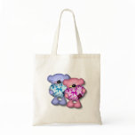 boy n girl camo love bears tote bag