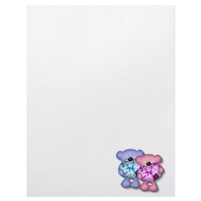 boy n girl camo love bears letterhead template by doonidesigns