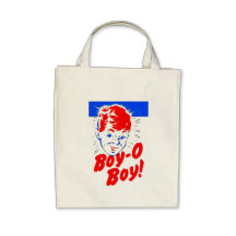 BOY O BOY GROCERY TOTE CANVAS BAG