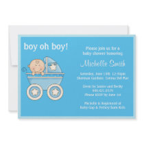 Boy oh Boy Baby Shower Invitation