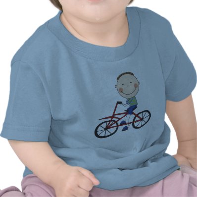 Boy on Bicycle Tshirts and Gifts