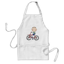 Boy on Bicycle Tshirts and Gifts Aprons