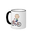 Boy on Bicycle Tshirts and Gifts Mug