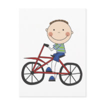 Boy on Bicycle Tshirts and Gifts Post Card