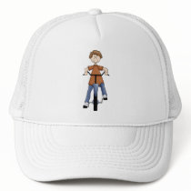 Boy On Bike Hats