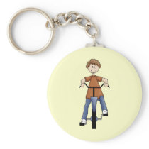 Boy On Bike Keychains