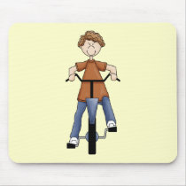 Boy On Bike mousepads