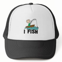 Boy on Boat I Fish hats