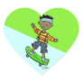 Boy On Skateboard Stickers