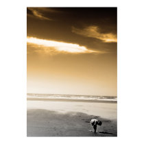 Boy on the Beach posters