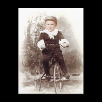Boy on Tricycle postcards