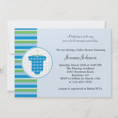 Onesie Baby Shower Invitations on Boy Onesie Baby Shower Invitation By Marlenedesigner