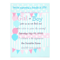 Boy or Girl Baby Reveal Party invitations