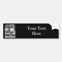 Boy & Orangutan Vintage National Zoo Washington Bumper Sticker