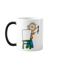 Boy Painting Mug by stick_figures Boy Painting Mug