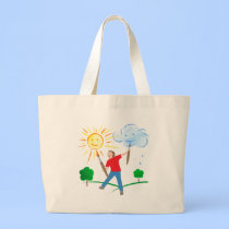 Boy Painting Skies bags