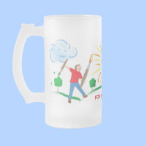 Boy Painting Skies mugs