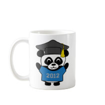 Boy Panda Blue & Gray 2012 Grad Mugs