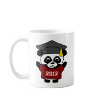Boy Panda Maroon & White 2012 Grad Coffee Mug