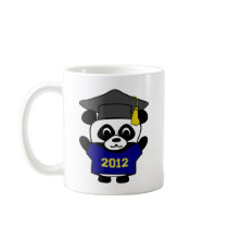 Boy Panda Navy & Gold 2012 Grad Mug