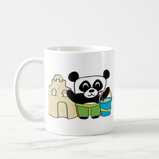 Boy Panda with Sandcastle mug