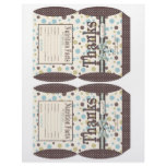 Boy Party Favor Box Template Personalized Flyer