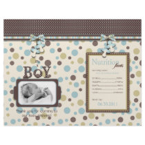 Boy Party Favor Wraps Full Color Flyer