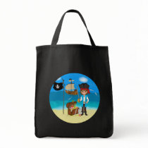 Boy Pirate with Treasure Chest Bag