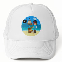 Boy Pirate with Treasure Chest Hat
