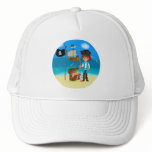 Boy Pirate with Treasure Chest Hat