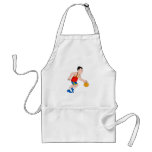 Boy playing bsaketball aprons