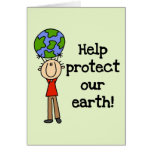 Boy Protect Our Earth T-shirts and Gifts cards